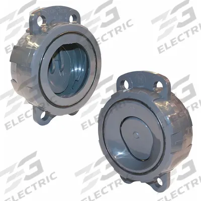 HAYWARD Wafer Check Valve: Swing, Inline Valve Body, 4 in Pipe Size, Wafer, CPVC - CPVC Wafer Spring-Loaded Swing Check Valves