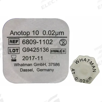 CYTIVA WHATMAN Syringe Filter: Sterile, 0.02 um Pore Size, 10 mL Max Capacity - mL, Male - Sterile Syringe Filters