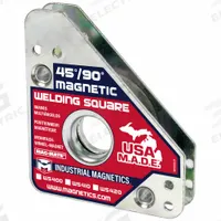 MAG-MATE Magnetic Welding Square: 45°_90°, 75 lb Max Pull (MPN WS400). Key specifications — Brand: MAG-MATE; Manufacturer Part Number: WS400.