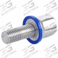 Hygienic Hex Head Screws: Stainless Steel, Fully Threaded, M5, 16 mm Fastener Lg, Grade 316L (MPN 1580-M5-16-PL-H). Key specifications — Brand: JW WINCO; Washer Type: FDA-Approved Pre-Mounted Sealing.