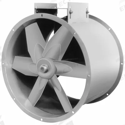 Dayton Tubeaxial Fan: Emergency Smoke, 30 in Blade, Belt Drive - Emergency Smoke Belt-Drive Fans without Drive