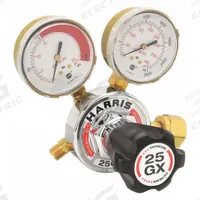 HARRIS Gas Regulator: Single Stage, CGA 300 Inlet, 9/16"-18 M LH Outlet, 15 psig, Acetylene (MPN 25-15C-300). Key specifications — Brand: HARRIS; Manufacturer Part Number: 25-15C-300; Diaphragm Material: Fiber Reinforced Neoprene; Outlet Connection: 9/16"-18 M LH; Inlet Connection: CGA 300.