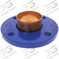 NIBCO Sweat Fitting Adapter: 3 in CTS x 3 in Pipe, Cup x Flange, Wrot Copper (MPN 9405605)