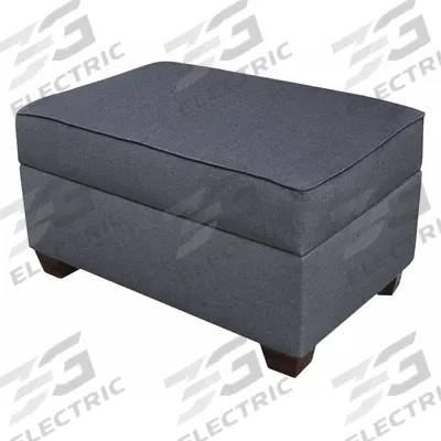 DUOBED Storage Ottoman: Blue, 36 in Overall Wd, 24 in Overall Dp, 18 in Overall Ht - Modular Multifunctional Furniture