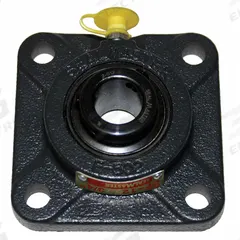 SEALMASTER 4 Bolt Flange Bearing: Radial Ball, 1 1/4 in Bore, Cast Iron, Set Screws, 4 1/4 in Lg (MPN SF-20R). Key specifications — Bore Type: Cylindrical; Brand: SEALMASTER; Lubricant Material: NLGI #2 Equivalent; Mounting Bolt Size: 7/16 in; System of Measurement: Inch.