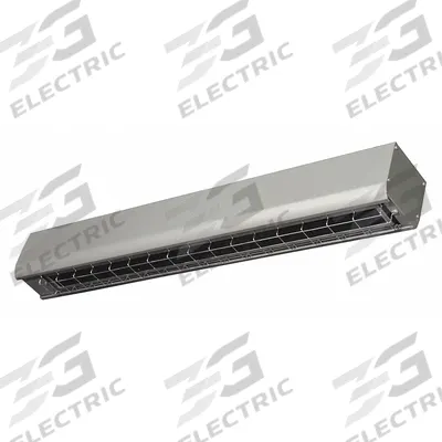 FOSTORIA Electric Infrared Heater: 3150W Watt Output, 208V AC, 1 Phase, Hardwired - Indoor/Outdoor Suspended Infrared Radiant Electric Ceiling Heaters