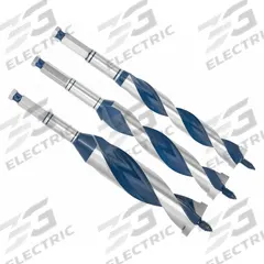 BOSCH Auger Drill Bit Set: 6 1/2 in Overall Lg, Auger Auger, High Speed Steel, 3 Drill Bits (MPN NKSC5003). Key specifications — attr255259: Auger; attr255260: High Speed Steel; attr255261: Bright (Uncoated); attr277197: BOSCH.