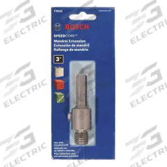 BOSCH Two Piece Core Bit Shank: SDS Plus Shank, 3 in Overall Lg (MPN T3922). Key specifications — Brand: BOSCH.