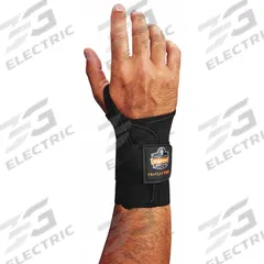 PROFLEX BY ERGODYNE Wrist Support: Right, S Ergonomic Support Size, Black, Fits Up to 6 in (MPN 4000). Key specifications — attr377055: PROFLEX BY ERGODYNE; attr328767: Right; attr328769: Black; attr328770: Up to 6 in.