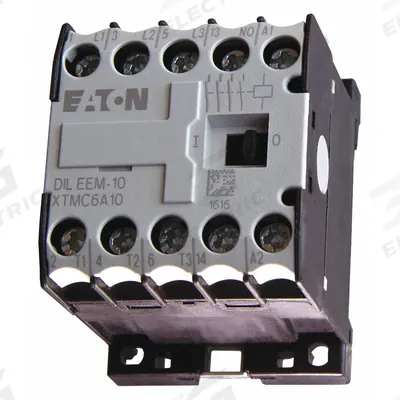 EATON Miniature IEC Magnetic Contactor: Non-Reversing, 3 Poles, 3NO Contacts - Miniature, Non-Reversing IEC Contactors