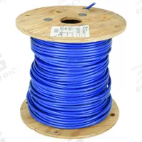 Building Wire: Copper, 2 AWG, 1 Conductors, Stranded, Blue, 500 ft Lg, THHN (MPN 31581205). Key specifications — Voltage: 600 V; Brand: SOUTHWIRE.