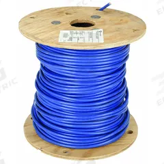 Building Wire: Copper, 2 AWG, 1 Conductors, Stranded, Blue, 500 ft Lg, THHN (MPN 31581205). Key specifications — Voltage: 600 V; Brand: SOUTHWIRE.