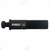 DEWALT Knockout Tool Draw Stud (MPN DCE600DS118L). Key specifications — attr74905: DEWALT; attr74911: 7/16 in Knockout Draw Stud; attr74912: Steel; attr74913: 1-1/8 in L; attr74910: Hydraulic Knockout Tool.