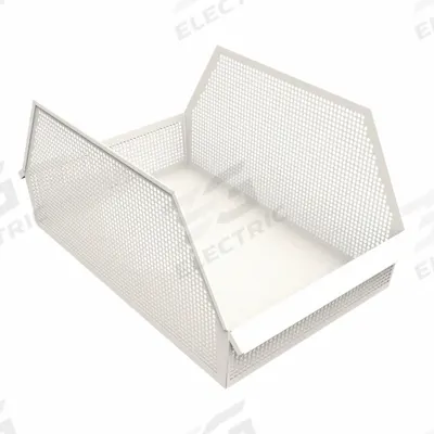 DIAMOND STORAGE SOLUTIONS Storage Basket: 30 in, Steel - Ventilated Steel Bins