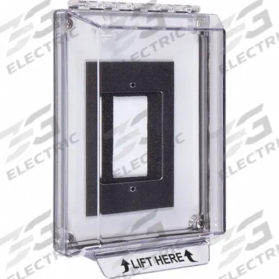 SAFETY TECHNOLOGY INTERNATIONAL Universal Stopper Cover: Polycarbonate - Covers for Alarms & Wall Fixtures