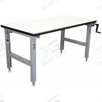 PRO-LINE Workbench: Adj Ht, Laminate, 60 in x 36 in, 750 lb Overall Load Capacity, Gray (MPN IWELH6036C). Key specifications — Brand: PRO-LINE.