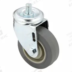 APPROVED VENDOR Stem Caster: Inch, Swivel, 3 1/2 in Wheel Dia., 1 1/4 in Wheel Wd, Rubber, Swivel (MPN P12S-PRP035D-ST12). Key specifications — Brand: APPROVED VENDOR; Thread Size: 1/2"-13; Roll Up: Swivel.