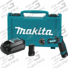 MAKITA Screwdriver Kit: 1/4 in Drive Size, 32 in-lb to 71 in-lb, 32 in-lb Torque - Min, Brushed (MPN DF012DSE). Key specifications — attr1190356: General Purpose Screwdriver; attr1169645: Brushed.