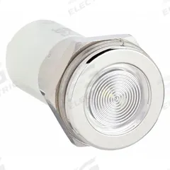 APPROVED VENDOR Flush Panel Light: 16 mm Panel Mounting Hole Dia, LED, White, Flush Head, H16 (MPN 24M172). Key specifications — Brand: APPROVED VENDOR; Electrical Connection: 0.11 Male Quick Disconnect.