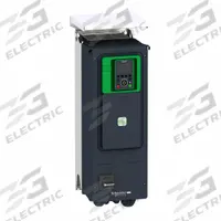 SCHNEIDER Variable Frequency Drive: In Phase Three, Out Phase Three, 3 hp, No Bypass, Programmable (MPN ATV650U30N4EU). Key specifications — Style: Compact; Color: Black/Green; Output Phase: Three.