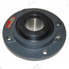 SEALMASTER 4 Bolt Flange Bearing: Tapered Roller, 3 7/16 in Bore, Cast Iron, Set Screws, Circular (MPN RFP 307). Key specifications — Bore Type: Cylindrical; Brand: SEALMASTER; Lubricant Material: NLGI #2 Equivalent; Mounting Bolt Size: 3/8 in; System of Measurement: Inch.