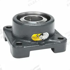MOLINE BEARING 4 Bolt Flange Bearing: Spherical Roller, 2 7/16 in Bore, Cast Iron, Concentric Collar (MPN 29711207). Key specifications — Bore Type: Cylindrical; Brand: MOLINE BEARING; Lubricant Material: LC-2 Lithium Complex Grease; Mounting Bolt Size: 5/8 in; Split Housing: Not Split; System of Measurement: Inch.