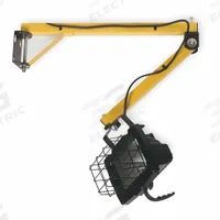 APPROVED VENDOR Dock Light: Halogen, 40 in Arm Reach, Articulating, 8,500 lm Max Brightness, 500 W (MPN 5AY53). Key specifications — Operating Voltage: 120V AC; Lighting Technology: Halogen; Bulb Wattage: 500 W; Includes Bulb: Yes; Arm Swivel Angle: 210° Horizontal; Brand: APPROVED VENDOR.
