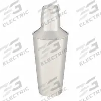 TABLECRAFT PRODUCTS COMPANY Cobbler Shaker: 28 fl oz Capacity, 9 7/8 in Overall Ht, 3 Pieces, Steel (MPN 377)