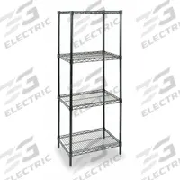 APPROVED VENDOR Wire Shelving Unit: Starter, 36 in x 18 in, 63 in Overall Ht, 4 Shelves, Dry/Wet (MPN 2KPK9). Key specifications — Recommended Environments: Wet; Color: Black; Finish: Powder Coated; Material: Steel; Brand: APPROVED VENDOR.