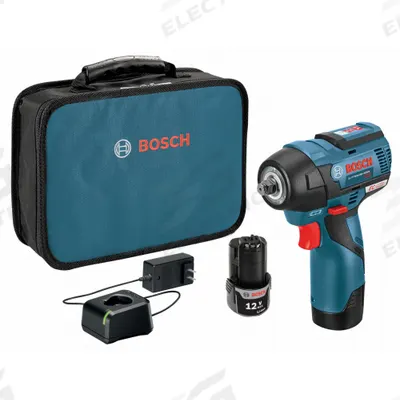 BOSCH Impact Wrench: 3/8 in Drive Size, 85 ft-lb Fastening Torque, 85 ft-lb Breakaway Torque - Bosch Cordless Impact Wrenches