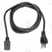 APPROVED VENDOR Power Cord: 10 ft Lg, 3/18, 5-15P Plug, C13 Receptacle, SJT, PVC, 10 A Current (MPN 5XFP2ID). Key specifications — Brand: APPROVED VENDOR; Jacket Material: PVC.