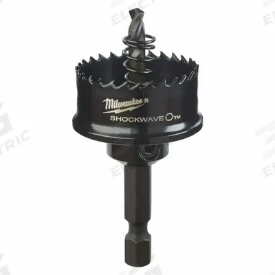 MILWAUKEE Hole Saw: 1 1/8 in Saw Dia., 8 Teeth per Inch, 1/8 in Max. Cutting Dp - Multi-Material-Cutting Hole Saws with Attached Arbor