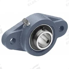 TRITAN 2 Bolt Flange Bearing: Radial Ball, 1 15/16 in Bore, Cast Iron, Set Screws, 7 3/4 in Lg (MPN UCFL210-31). Key specifications — Bore Type: Cylindrical; Brand: TRITAN; Lubricant Material: NLGI #2 Equivalent; Mounting Bolt Size: 5/8 in; System of Measurement: Inch.