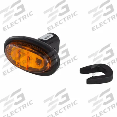 GROTE MicroNova LED Clearance Marker Light: Clearance Light, LED, Oval, Amber - Clearance Lights