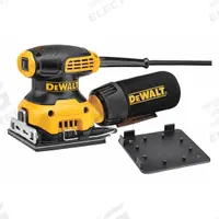 DEWALT Corded Sheet Sander: 1/4 Sheet, Clamp, Palm Grip, Fixed Speed, 14,000 RPM Max. Speed, 115 V (MPN DWE6411). Key specifications — attr565734: DEWALT; attr645844: Sheet Sander; attr645850: Dust Bag; attr645858: Corded; attr667756: Proprietary.