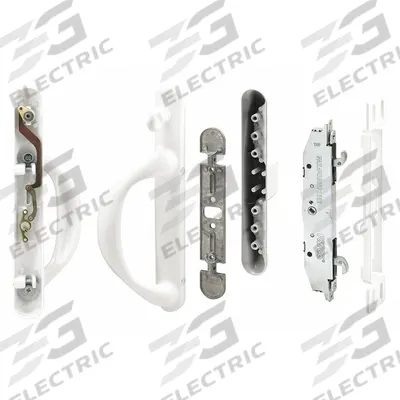 PRIME-LINE Sliding Door Lock: 1 1/4 in Lg, 1 1/4 in Wd - Recessed Handles for Sliding Doors