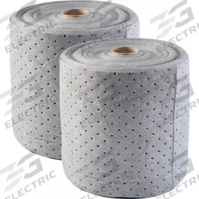 BRADY SPC ABSORBENTS Sorbent Roll: Gray, Polypropylene, 150 ft Roll Lg, 15 in Roll Wd, Bale - Sorbent Rolls