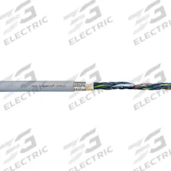 CHAINFLEX Control Cable: 18 AWG, 12 Conductors, Order by the Foot, PUR Jacket, 1,000 V (MPN CF78-UL-07-12-1). Key specifications — Conductor Material: Copper; Conductor Configuration: Single; Minimum Bend Radius Factor - Fixed: 4 x OD; Minimum Bend Radius Factor - Flexible: 5 x OD; Includes Ground: Yes; Minimum Bend Radius Factor - E-Chain: 6.8 x OD; Resistance Properties: Notch Resistance; Standards: CE.