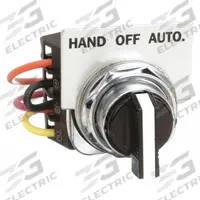 SIEMENS Selector Switch Kit: Hand/Off/Auto, Selector Switch, Black (MPN 49SAS01). Key specifications — Brand: SIEMENS; Includes: Wires.