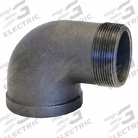 Metal Pipe Elbow: 2 in x 1 1/2 in, Threaded x Threaded, Class 300, 300 psi, 90° Elbow (MPN ZUSA-PF-23080). Key specifications — Brand: USA INDUSTRIALS; Maximum Operating Pressure: 300 psi.