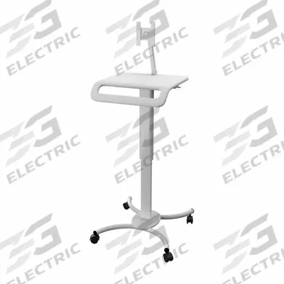 CTA DIGITAL Medical Mobile Floor Stand: 19 in Overall Wd, 52 in Overall Ht, 0 Drawers - Mobile Medical Computer Carts