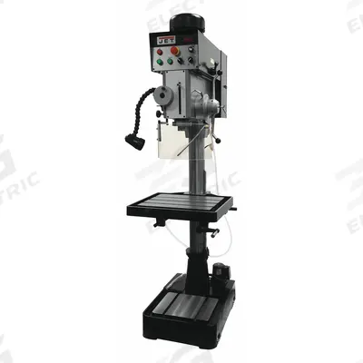 JET Floor Drill Press: Belt Drive, Variable Speed, 225 RPM – 2,000 RPM, 460V AC /Three-Phase - Floor Stand Drill Presses with Power Downfeed