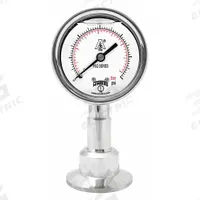 WINTERS Pressure Gauge: 0 psi to 30 psi, 2 1/2 in Dial, 1 1/2 in Tri-Clamp, Bottom, ±1.50% Accuracy (MPN PSQ15802). Key specifications — Brand: WINTERS; Case Material: 304 Stainless Steel; Lens Material: Polycarbonate; Pressure Gauge Type: Sanitary Pressure Gauge; Accuracy: ±1.50%; Includes Calibration Certificate: No; Series: PSQ; Vibration Resistance: Water Resistant.