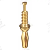 Mini Banana Plug: 5/8 in Lg, Brass, 1,000 V Max Volt, 5 A Max Current, Gold (MPN 3276). Key specifications — Contact Material: Brass; Body Material: Brass; Brand: POMONA; Color: Gold.
