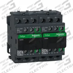 SCHNEIDER IEC Magnetic Contactor: Reversing, 3 Poles, 3NO Contacts, 32 A, 24V AC/48V AC Coil (MPN LC2D32BNE). Key specifications — Brand: SCHNEIDER; Integrated Surge Suppression: No; Nominal Coil Voltage @ 60Hz: 48V AC.