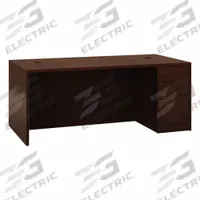 HON Desk: Mahogany, 72 in Overall Wd, 36 in Overall Dp, Mahogany, BIFMA (MPN H105895R.NN). Key specifications — Color: Mahogany; Desktop Color: Mahogany; Material: Laminate.