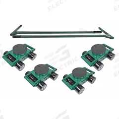 HILMAN ROLLERS Bull Dolly Kit: 96,000 lb, 7 7/8 in Deck Ht, 18 5/16 in L x 6 3/4 in W, Swivel (MPN RS-BSP-48P). Key specifications — Top Plate Surface: Rubber Padded; Includes: (2) Handles; Brand: HILMAN ROLLERS; Color: Yellow.