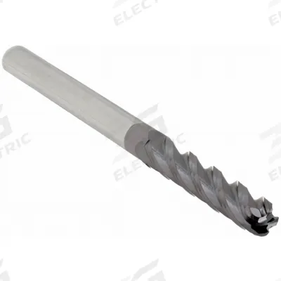 APPROVED VENDOR Ball End Mill: Carbide, AlTiN Coated, 4 Flute, 1/4" Mill Dia, 1-1/2" LOC - General Purpose Carbide Ball End Mills