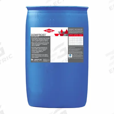 DOWFROST Heat Transfer Fluid: DOWFROST, Food Safe, 35% Concentration, Clear - Food-Grade Propylene Glycol
