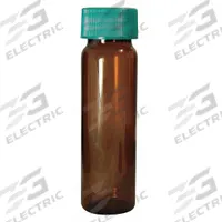 QORPAK Vial: 20 mL, Includes Closure, Thermoset, 27.75 mm Body Dia, Square, Amber, Sample (MPN GLC-06001). Key specifications — Body Color: Amber; Screw Closure Size: 24-400 mm; Brand: QORPAK; Bottom Shape: Square; Self-Standing: Self-Standing.